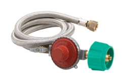 Bayou Classic M5HPR-1 Plastic/Steel Gas Line Hose And Regulator 48 In. L