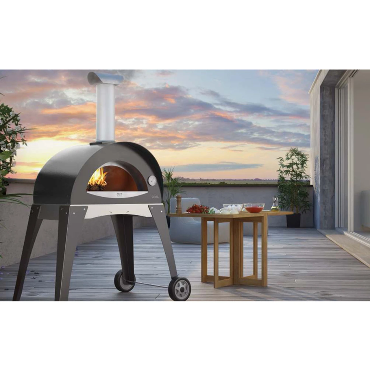 Alfa Outdoor Pizza Oven Ciao Gray - Image 2