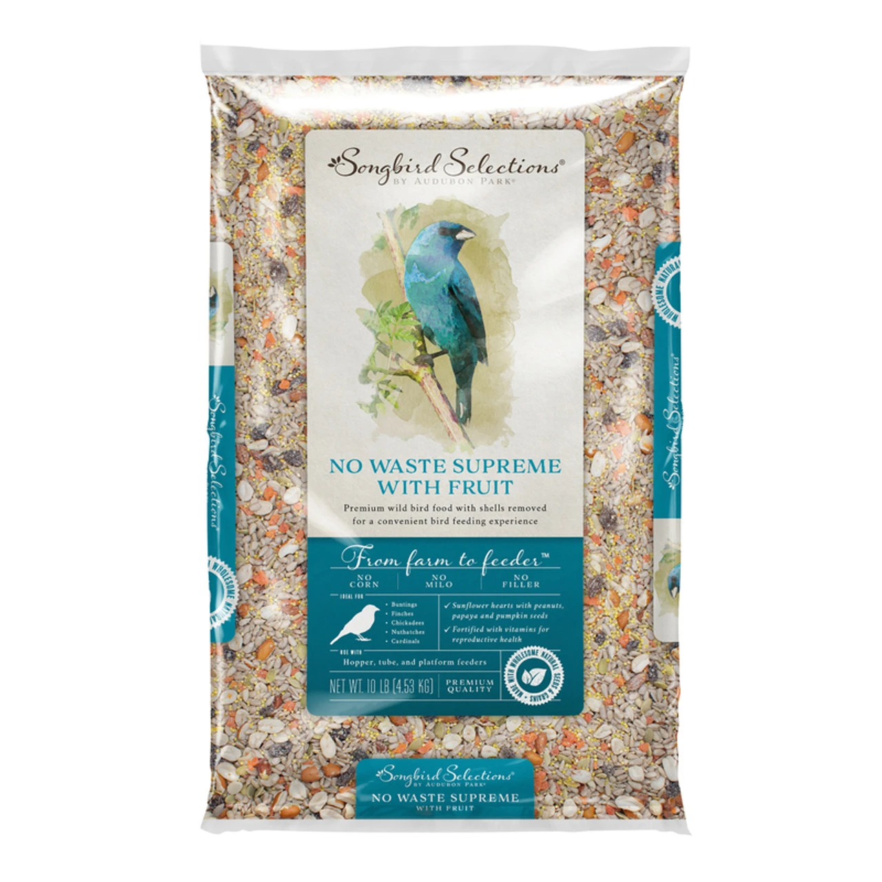 Audubon Park Songbird Selections Chickadee And Nuthatch Sunflower Hearts Bird Seed 10 Lb