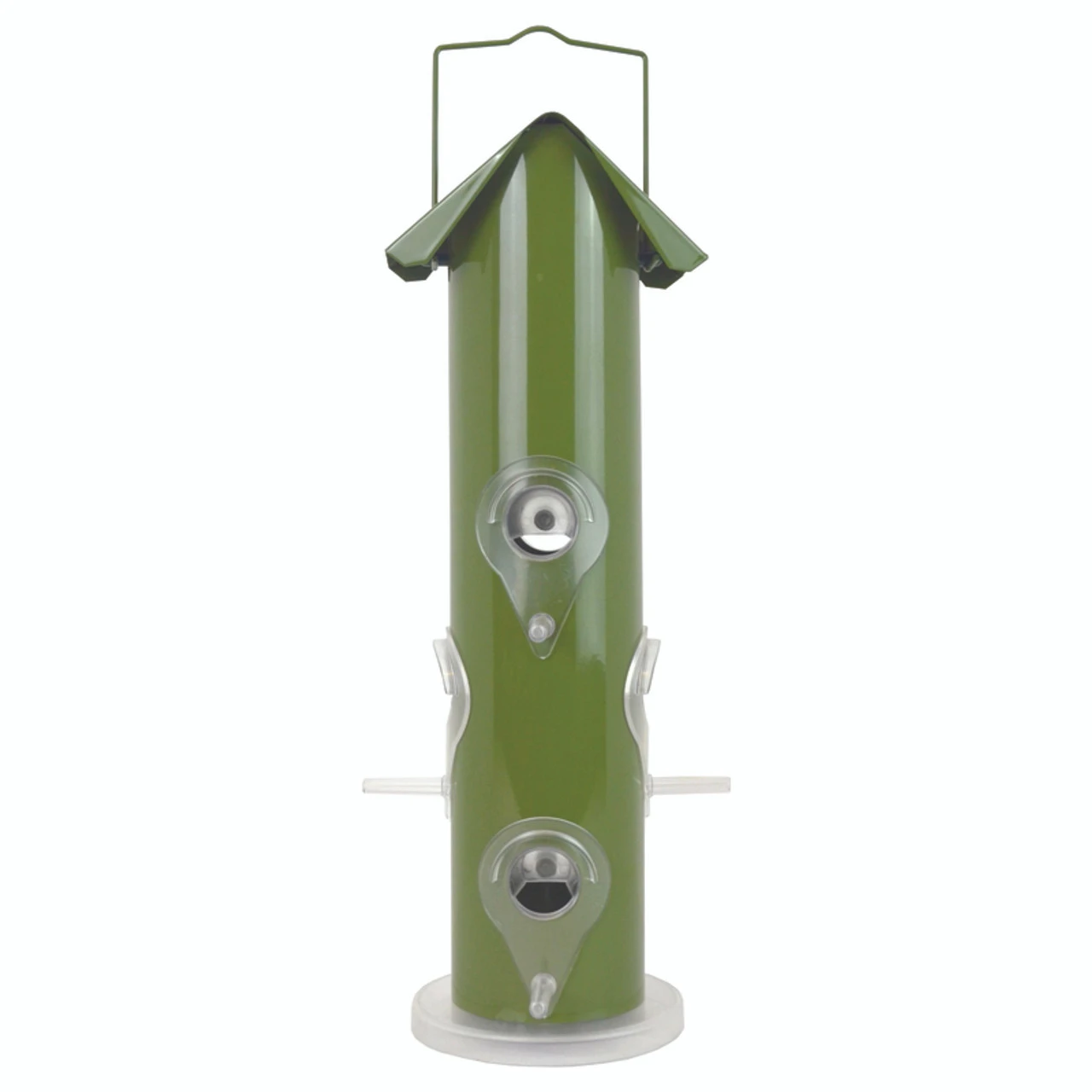 Perky-Pet Wild Bird And Finch 1 Lb Metal Tube Bird Feeder 6 Ports