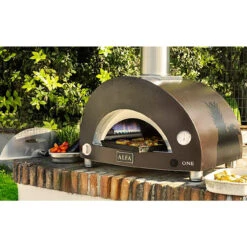 Alfa Ovens 29 In. Liquid Propane Outdoor Pizza Oven Copper FXONE-GRAM-U