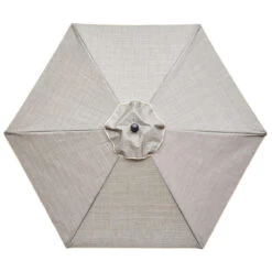 Living Accents Hailey 9 Ft. Tiltable Taupe Market Umbrella