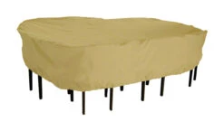 Classic Accessories 82" X 106" Brown Polyester Dining Set Cover